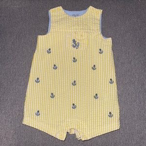Little Me Seersucker Romper